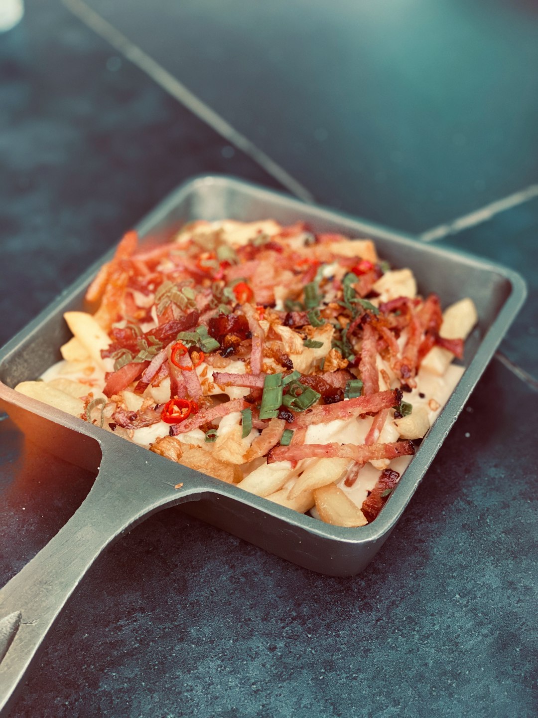 Bacon Fries with toppings!
